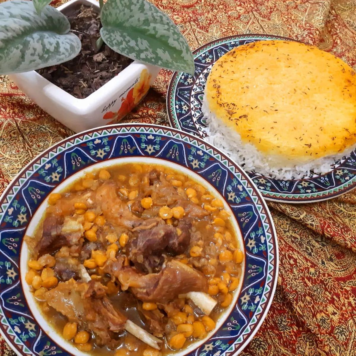 دستور پخت قیمه متفاوت و بی نظیر یزدی با نخود و گوشت