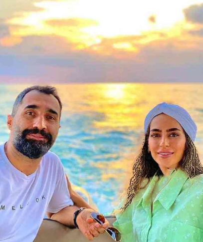 تصویر جدید از هادی کاظمی و همسرش در تعطیلات لاکچریشان