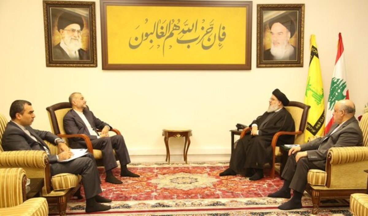 دیدار وزیر خارجه با سید حسن نصرالله