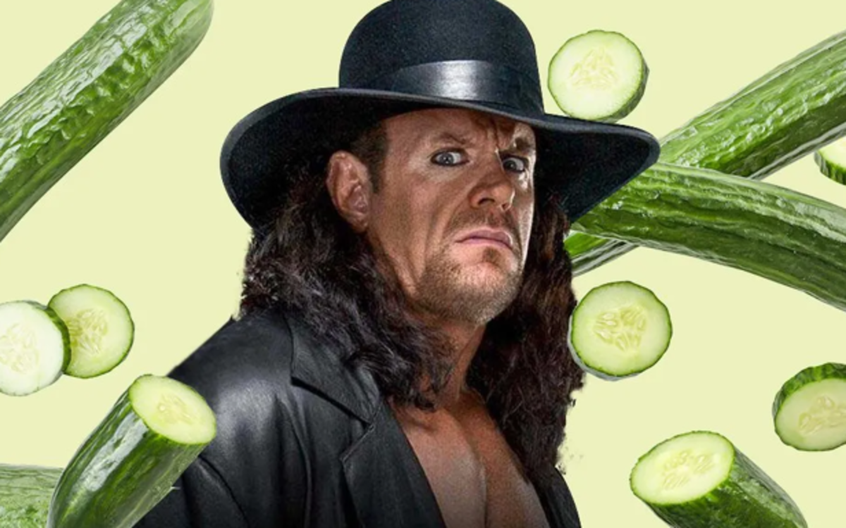 نترس‌ترین اسطوره‌ی WWE از خیار می‌ترسد!
