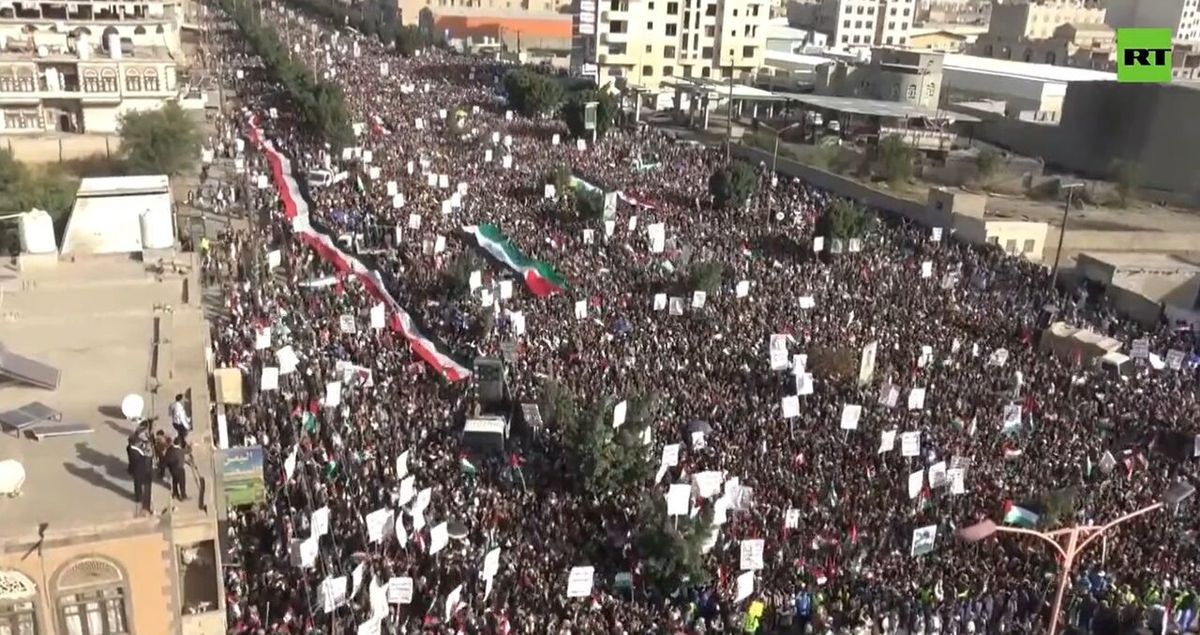 یمنی‌ها بار دیگر با مردم فلسطین ابراز همبستگی کردند