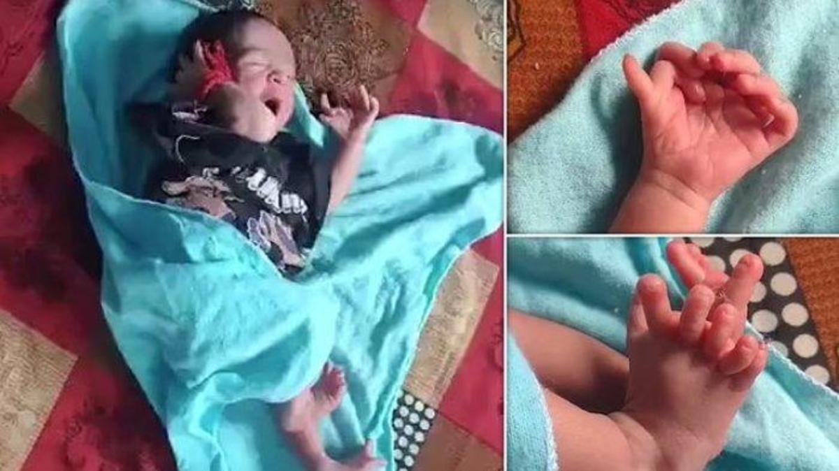 الهه هندو که در قالب یک نوزاد به زمین بازگشت/ببینید
