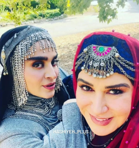 چهره و استایل پر زرق و برق نسیم ادبی و اندیشه فولادوند