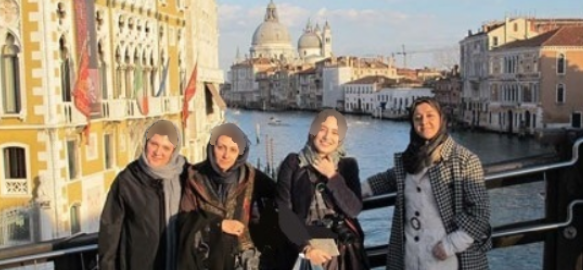 عکس حجاب جذاب ریما رامین فر در ونیز ایتالیا!