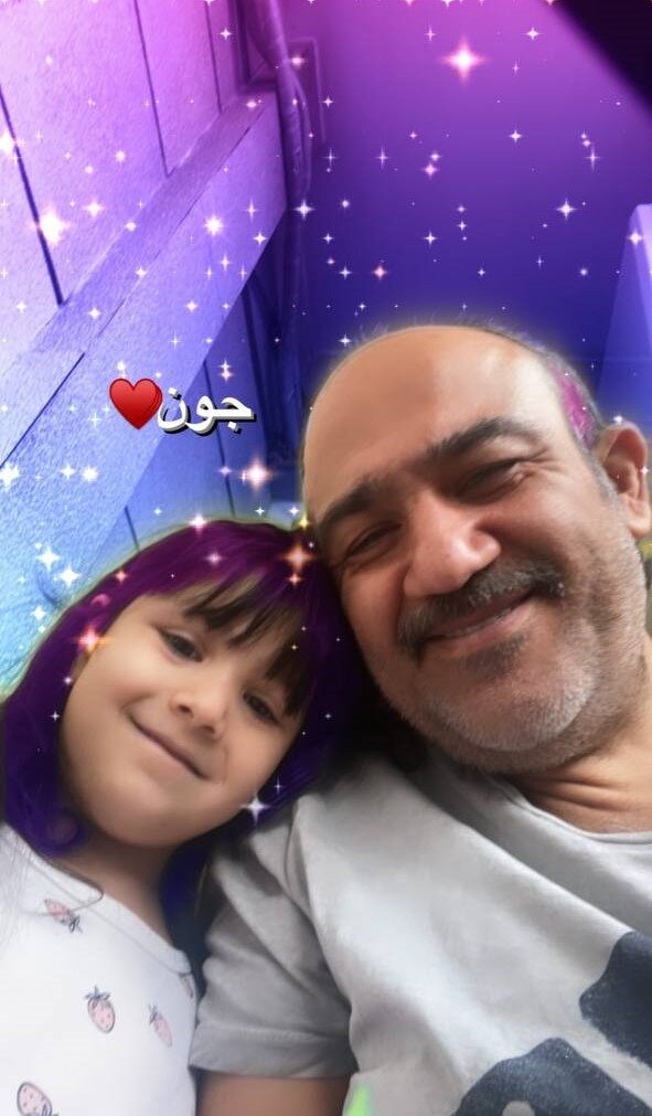 عکس پدر و دختری مهران غفوریان