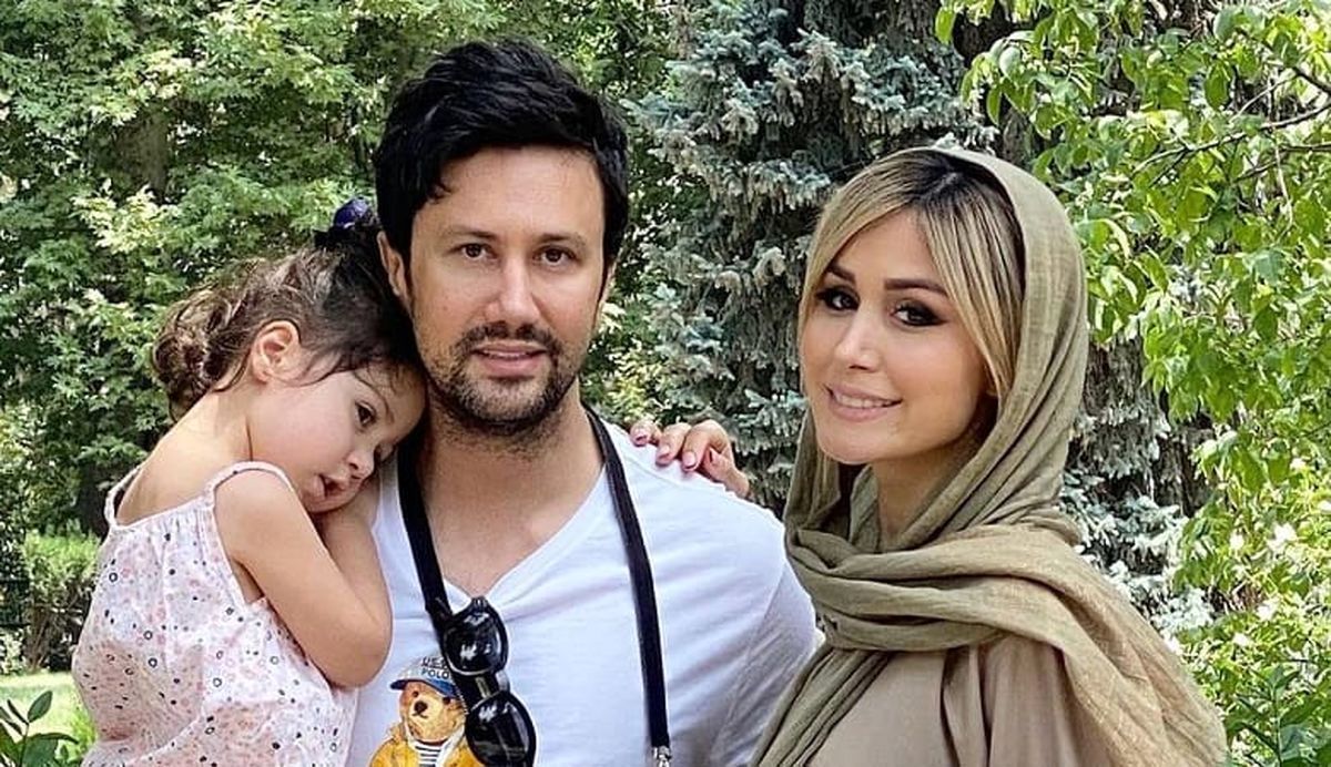 این استایل بارداری همسر شاهرخ استخری در این منظره جلب نظر کرد + عکس