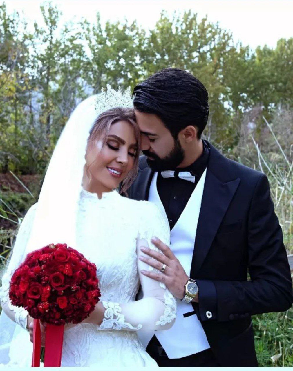عکس/ نیلوفر شهیدی در لباس عروس