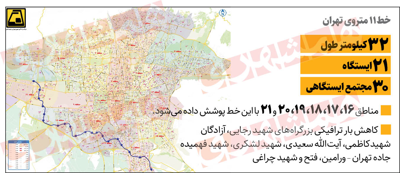 آغاز رسمی مذاکره چینی‌ها برای ساخت خط ۱۱ مترو