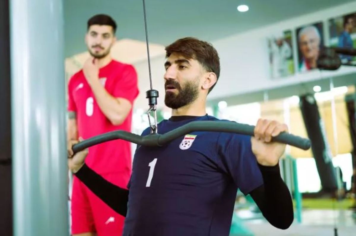 بیرانوند بعد از سوپر گل اسدی همچنان با روحیه + عکس