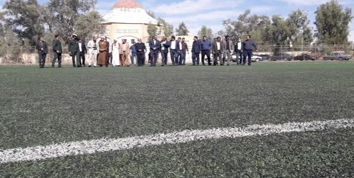 افتتاح زمین چمن مصنوعی ورزشگاه شهید بیگلری بم