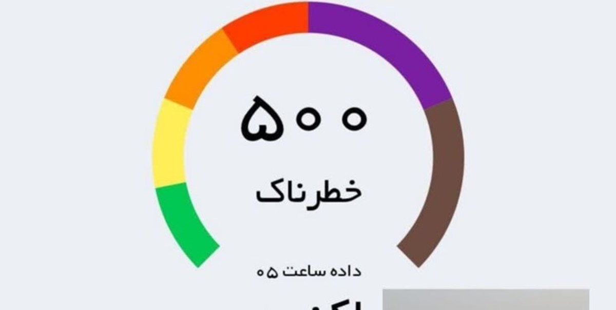کیفیت هوای «زیرکوه» در وضعیت خطرناک قرار گرفت