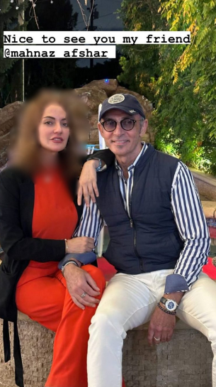 بی شرمی‌های مهناز افشار تمامی ندارد / باز هم درآغوش مرد غریبه؟!