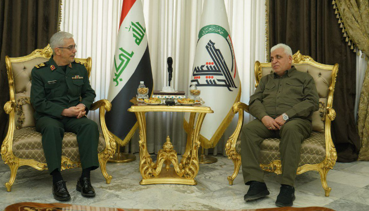 دیدار سرلشکر باقری با رئیس‌جمهور عراق و رئیس حشد الشعبی