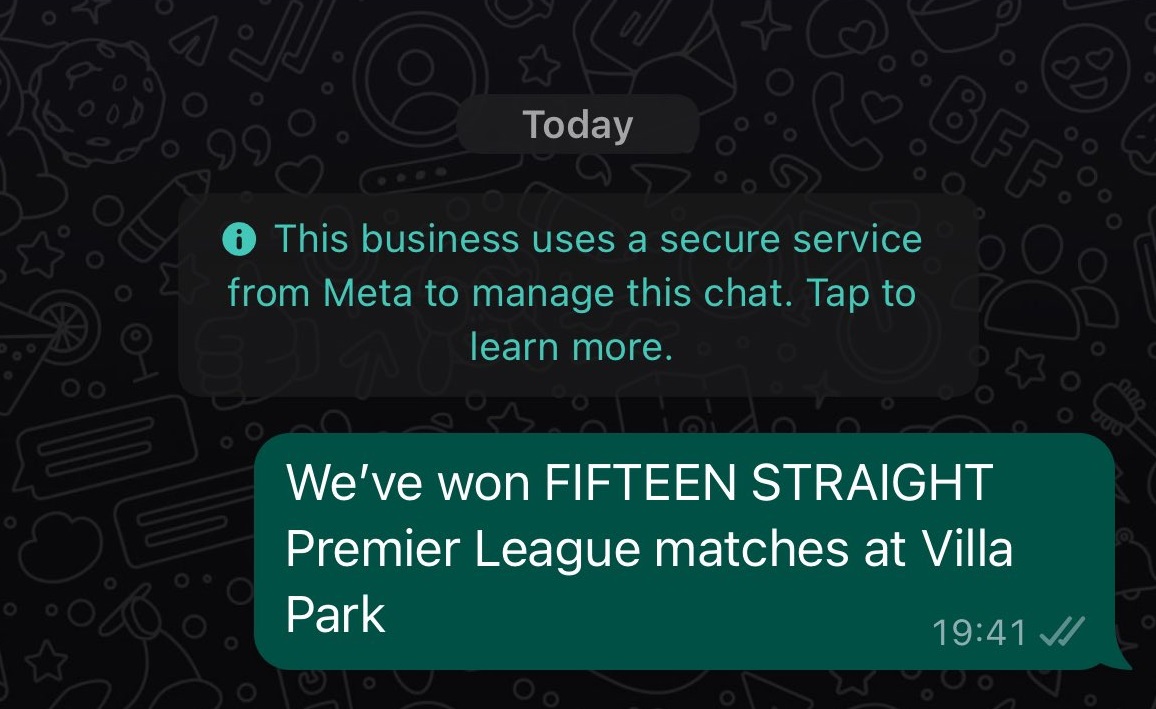 پیروزی استون ویلا به واتس‌اپ دوآ لیپا کشیده شد! / عکس