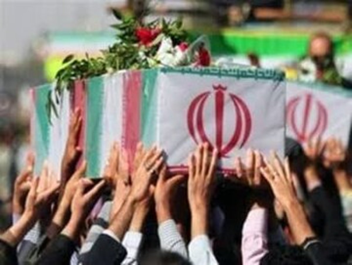 تشییع پیکر هفت شهید گمنام در روز شهادت حضرت فاطمه (س)