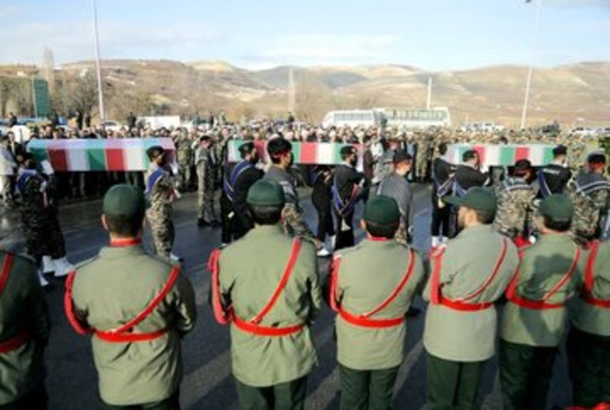 تشییع ۴ شهید گمنام در کردستان