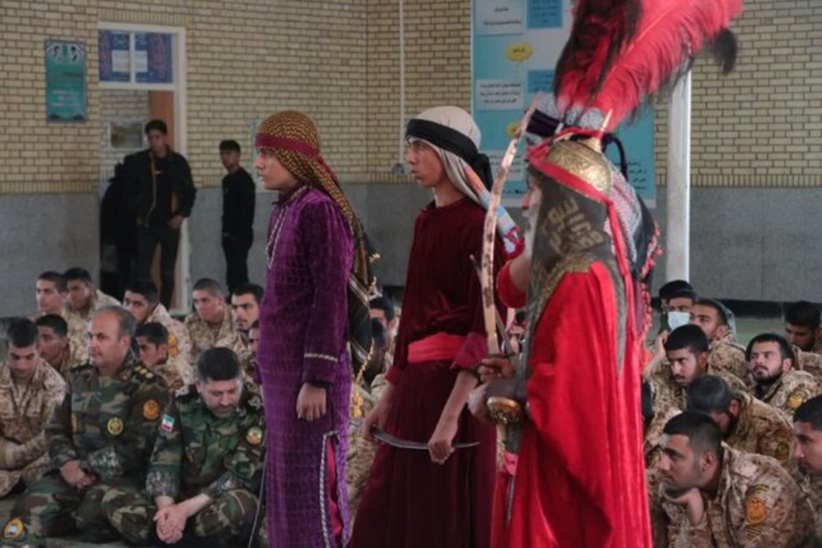 تعزیه‌خوانی هنرمندان ده‌زیار کرمان در استان سیستان و بلوچستان