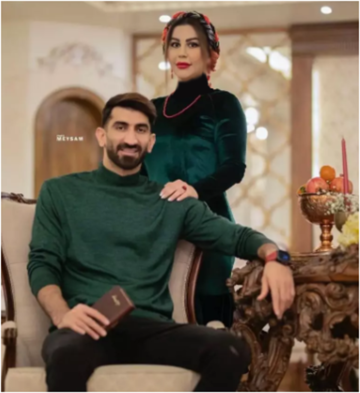 علیرضا بیرانوند تولد پسرش را در کمال سادگی جشن گرفت/وسایل آنتیک خانه اش را دیده اید؟