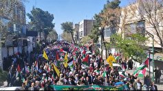 راهپیمایی جمعه خشم در شهرستان ورامین برگزار شد