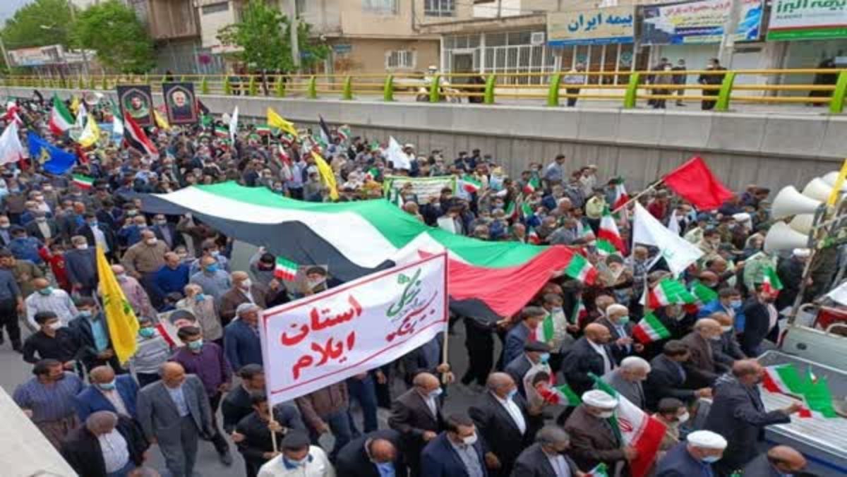 راهپیمایی روز قدس در ٣۵ نقطه استان ایلام برگزار می‌شود