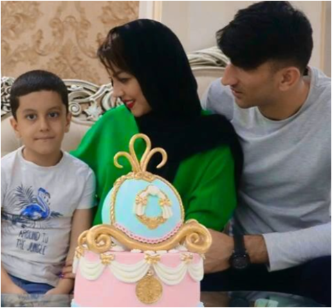 کیک تولد باکلاس و خاص پسر علیرضا بیرانوند و اکرم بانو در منزل شخصی شان/ مبارکا باشه+ عکس