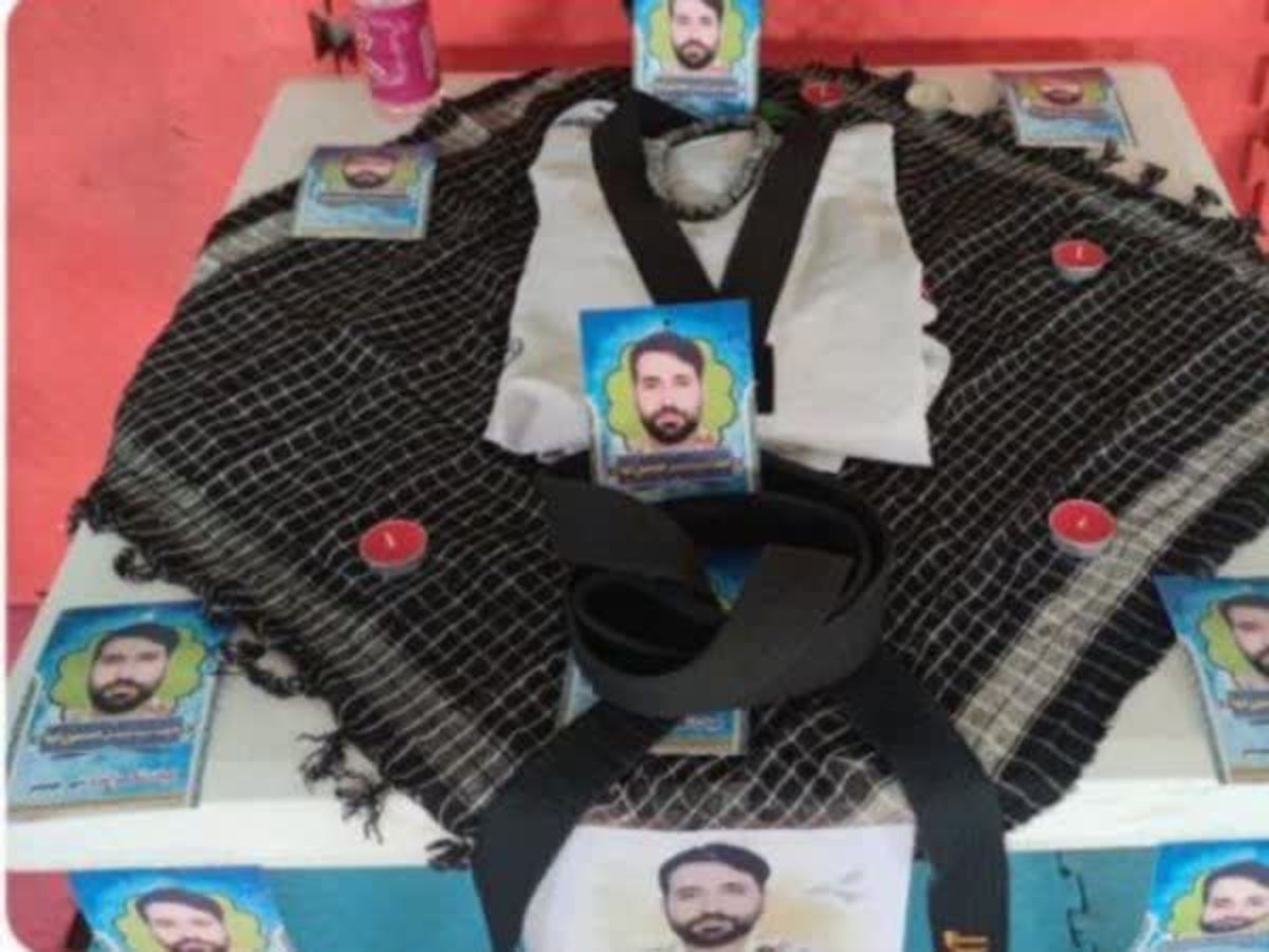 ادای احترام تکواندوکاران بهنمیری به شهید تکواندوکار + فیلم