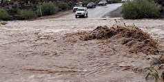سد خیرآباد نیکشهر در پی بارندگی‌های شدید سرریز شد