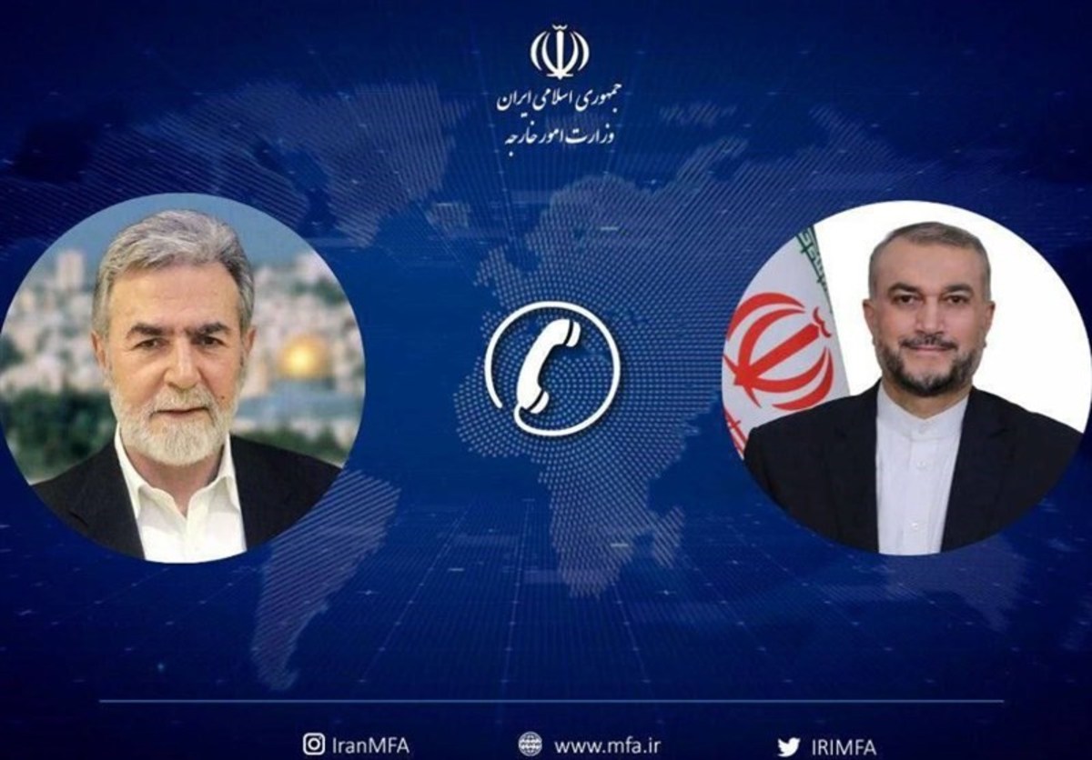گفت‌وگوی امیرعبداللهیان با دبیرکل جهاد اسلامی فلسطین