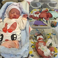 تولد سه قلو‌ها در سال جدید در بیمارستان شریعتی اصفهان