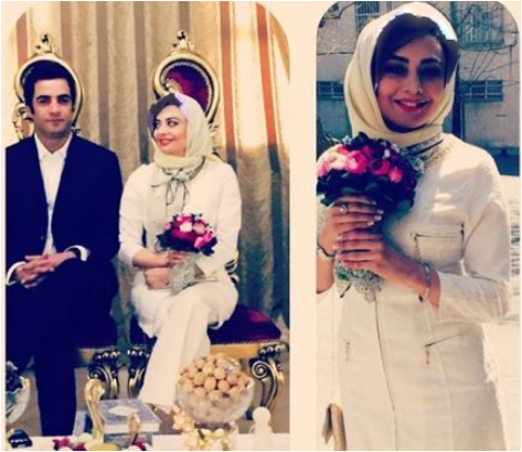 نگاهی به مراسم عقد محضری و ساده یکتا ناصر و منوچهر هادی+عکس/ از لحظه حلقه به دست کردن عروس توسط داماد تا امضا کردن سند ازدواج