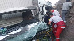 ۲ مصدوم در حادثه رانندگی در محور قزوین - رشت