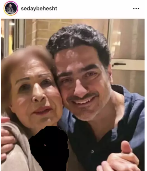 خوانند حنجره طلای ایران در آغوش مادرش+عکس
