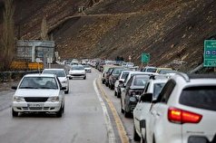 ترافیک وحشتناک در آزادراه تهران - شمال