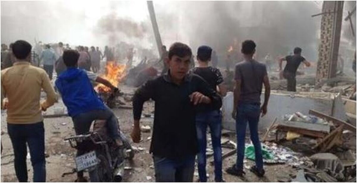 حادثه منفجر شدن موتور سیکلت بمب گذاری شده در سوریه
