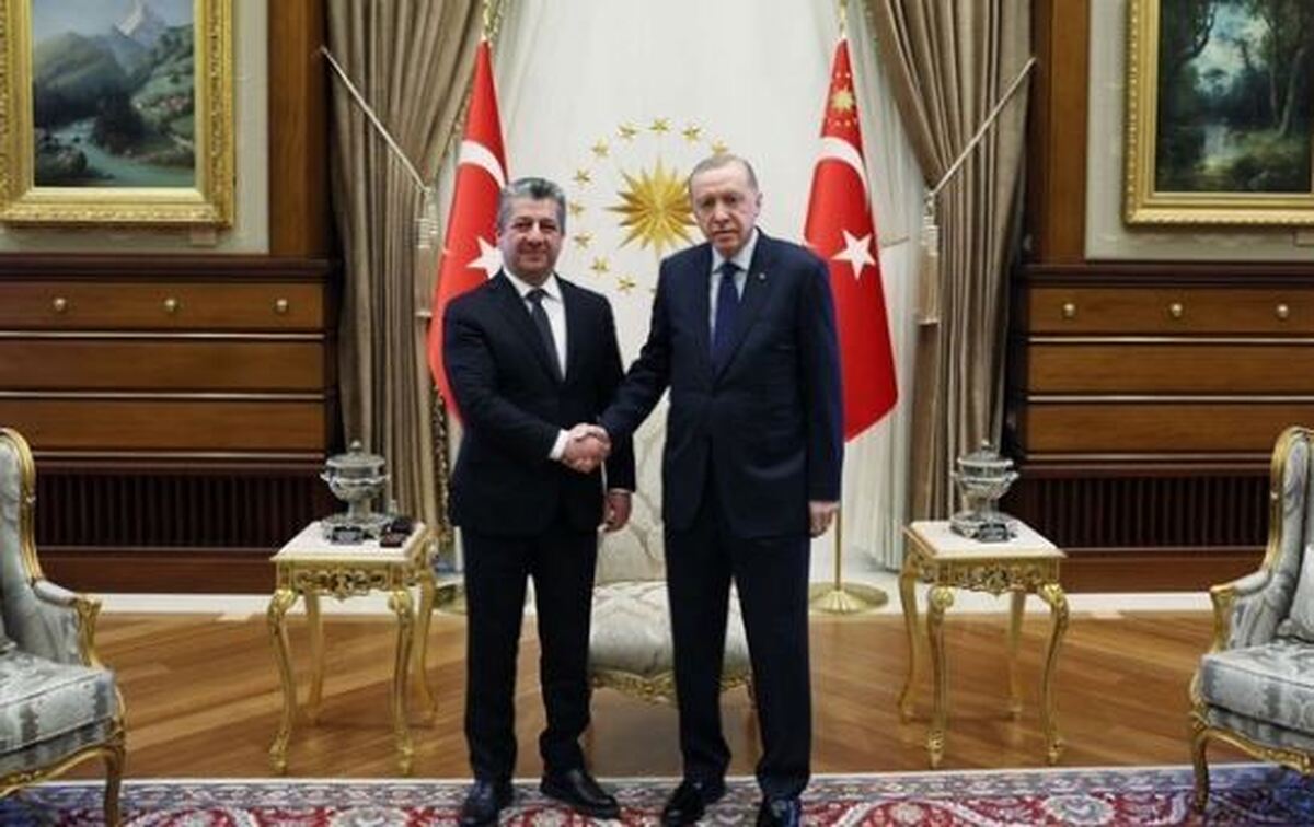 دیدار اردوغان و مسرور بارزانی در آنکارا