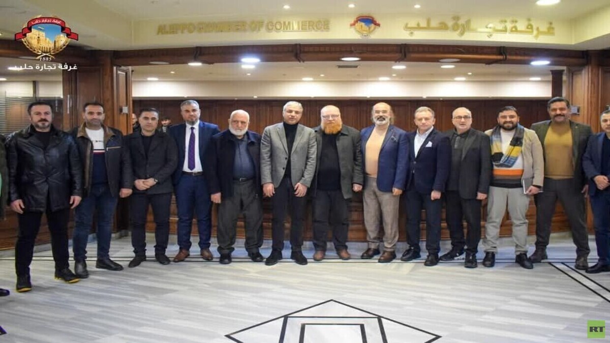 بازدید هیئت اقتصادی ترکیه از اتاق بازرگانی حلب برای اولین بار در ۱۳ سال گذشته