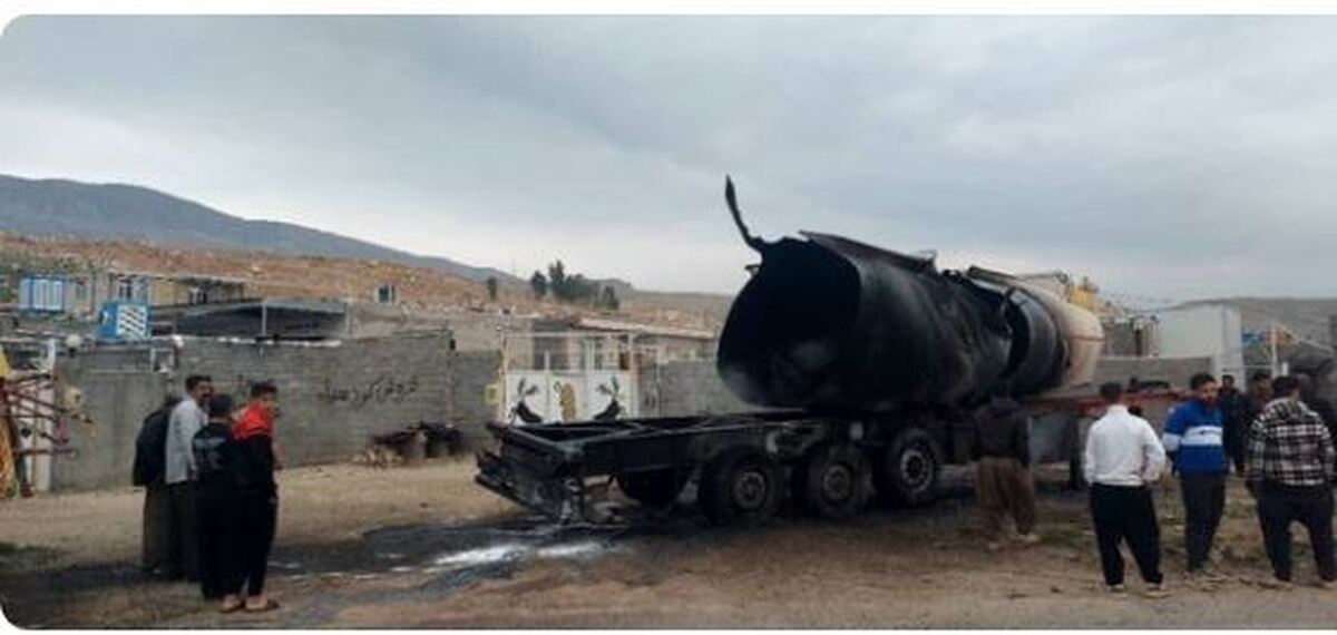 انفجار تانکر سوخت جان ۲ گیلانغربی را گرفت