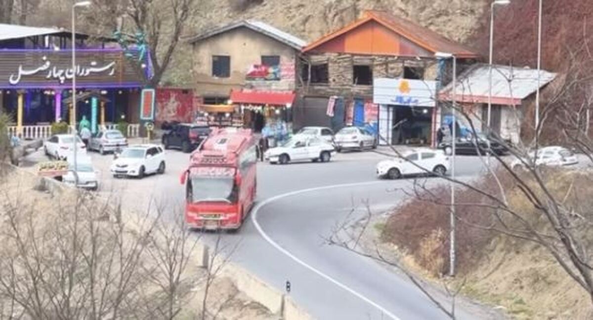 جاده چالوس دوطرفه شد