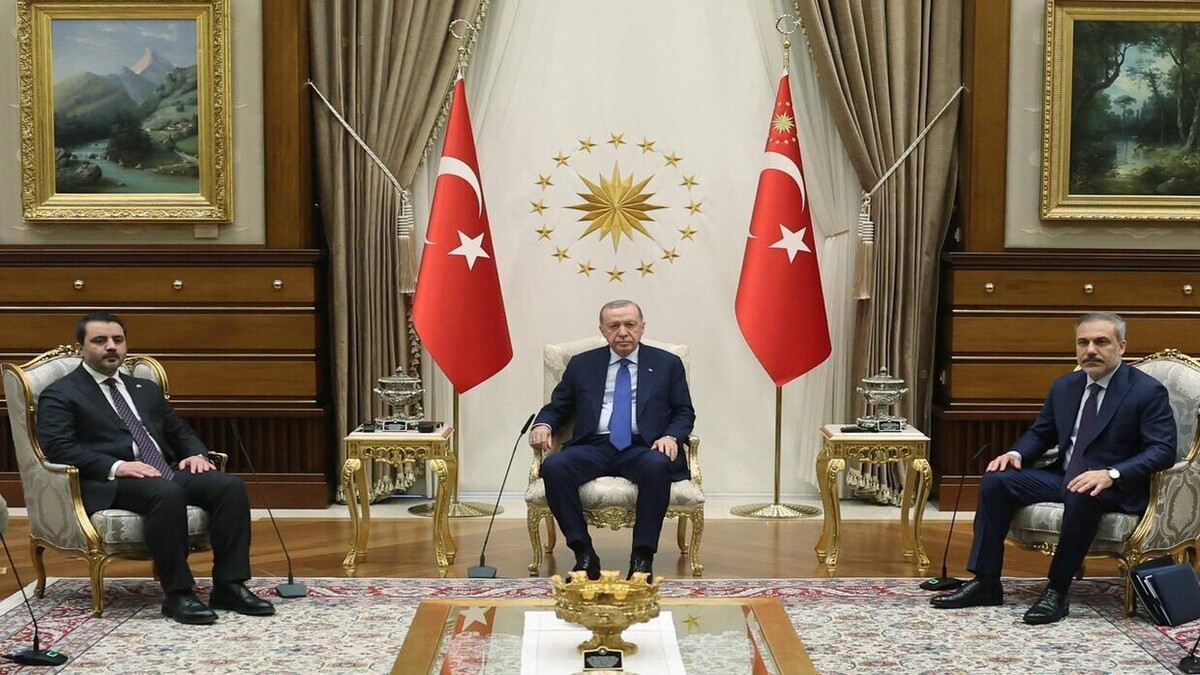 اردوغان در دیدار با الشیبانی گفت: در آینده سوریه جایی برای سازمان‌های تروریستی وجود ندارد