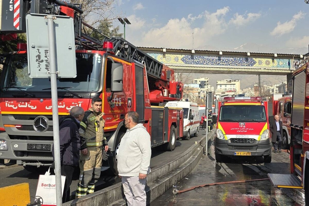 آتش سوزی در بازار تجریش به یک علت نامعلوم!