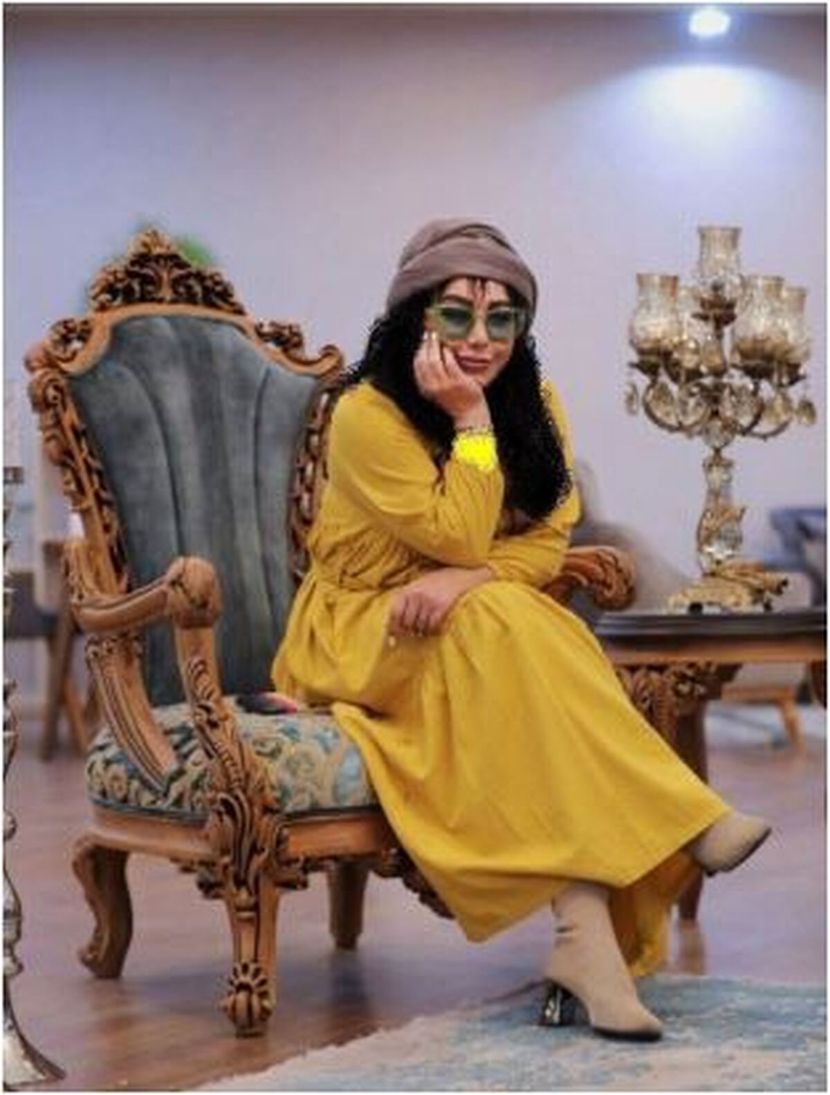 رونمایی بهنوش بختیاری از خانه ویلایی باصفایش/ترکیب تاب و حیاط باصفا و بوی خوش گل ها!