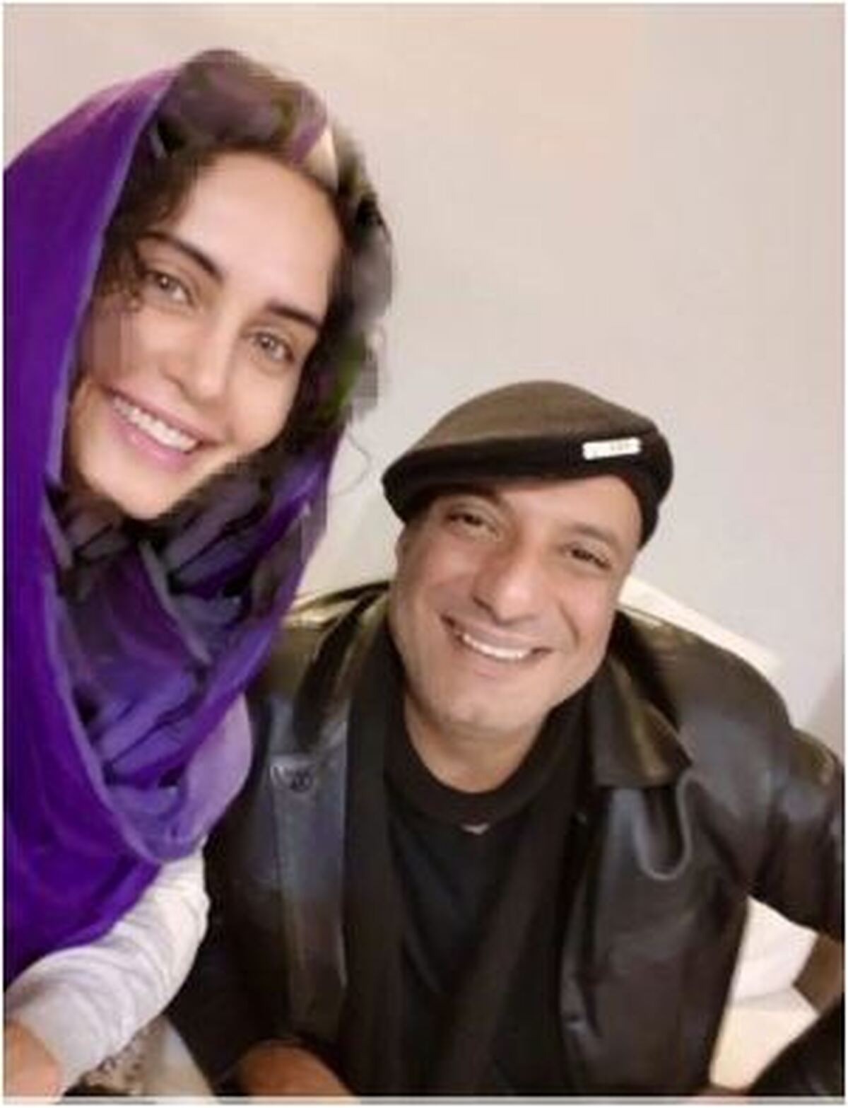 نهار دونفره و خودمانی الناز شاکر دوست کنار امیر جعفری در پشت صحنه یک کار مشترک+عکس