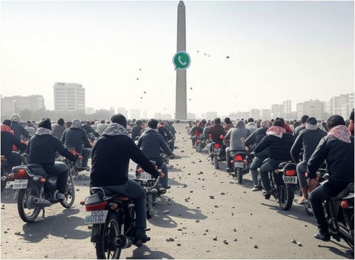 خلاقیت هوش مصنوعی در به تصویر کشیدن تظاهرات موتور سواران