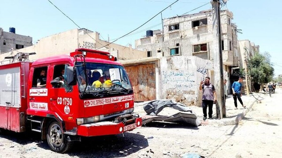 شهادت ۹۹ تن از کارکنان دفاع مدنی فسطین طی جنگ