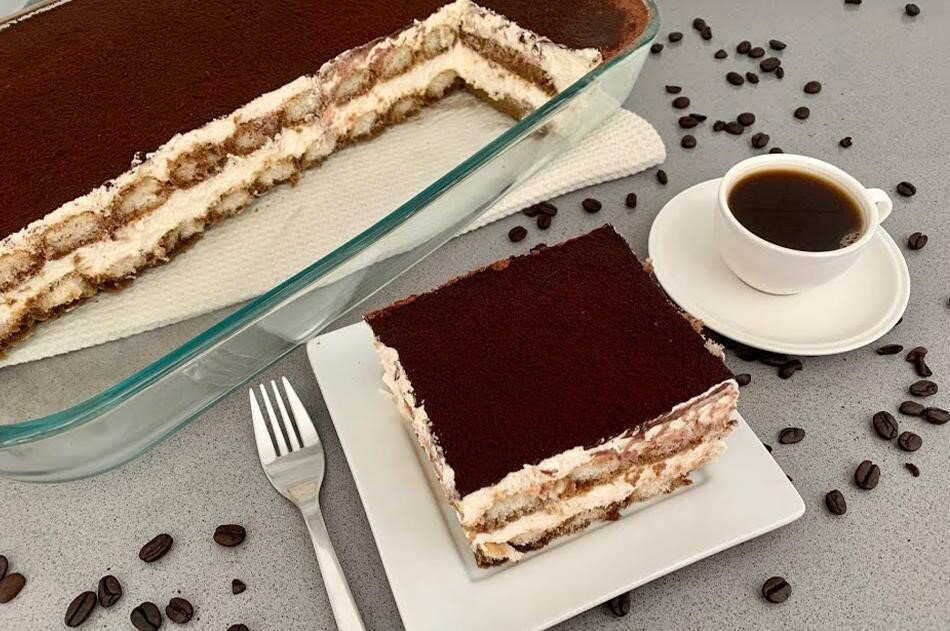 آموزش تهیه تصویری و مرحله به مرحله تیرامیسو بدون تخم مرغ!