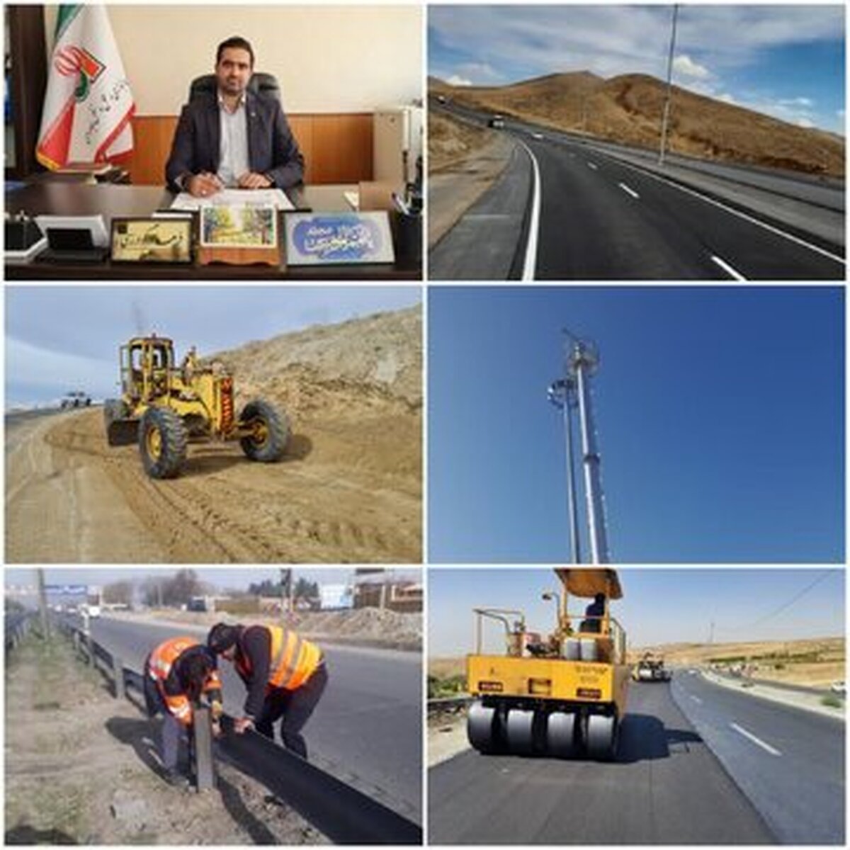 اقدامات ویژه رئیس اداره راهداری و حمل و نقل جاده‌ای شهرستان بروجرد برای بهسازی و آسفالت راه‌های اصلی