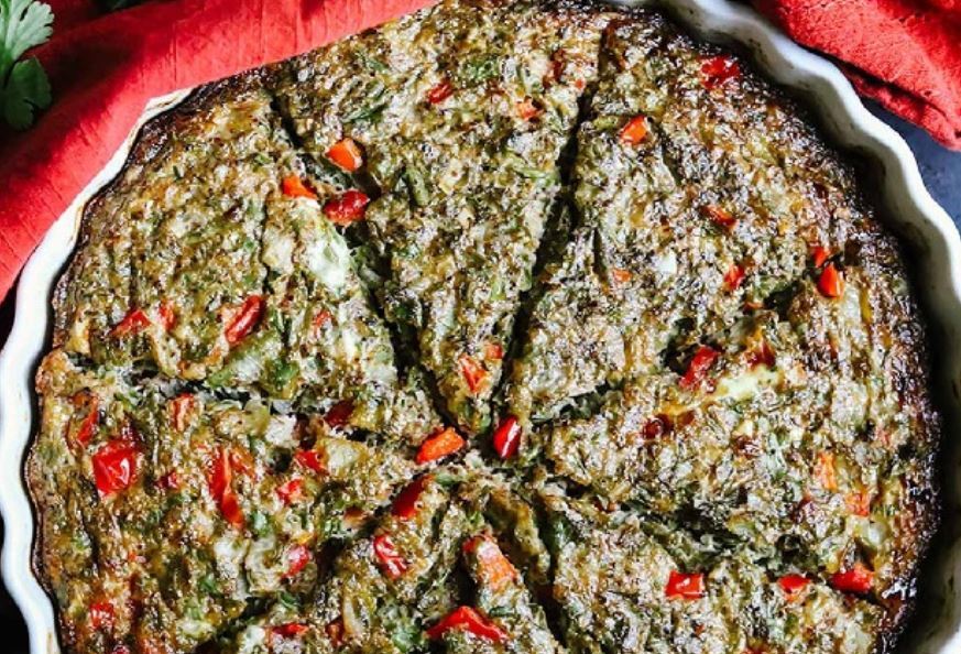 کوکو لوبیا سبز با گوشت چرخ کرده؛ به سبک تبریزی‌ها
