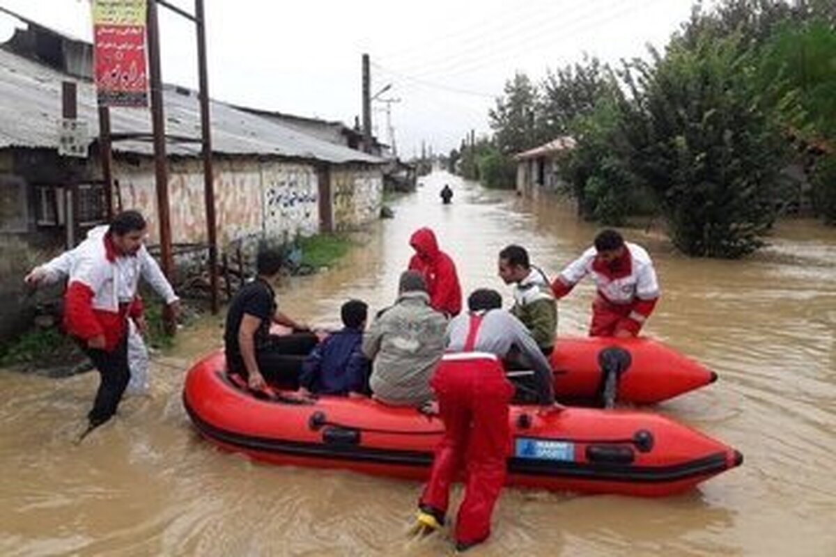 آبگرفتگی حدود ۱۰۰ خانه در شهر پیربازار استان گیلان
