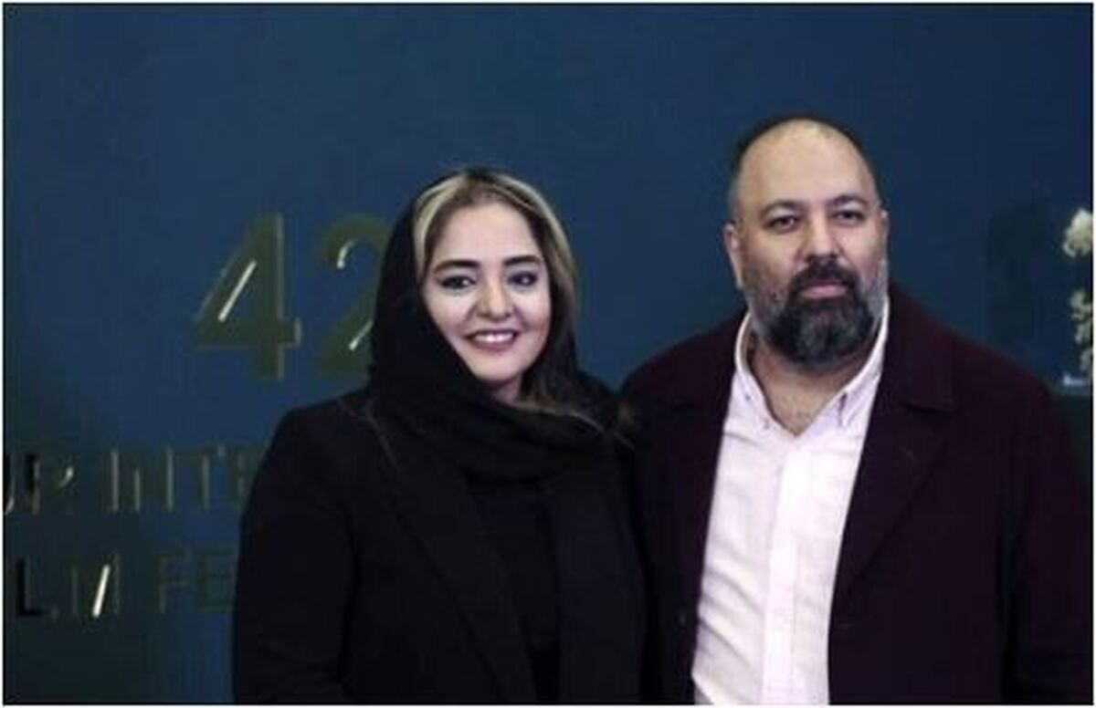 استایل شیک و مخمل نرگس محمدی در جشنواره فجر کنار همسر هنرمندش کولاک کرد/سلیقه خانم بازیگر چطور است؟