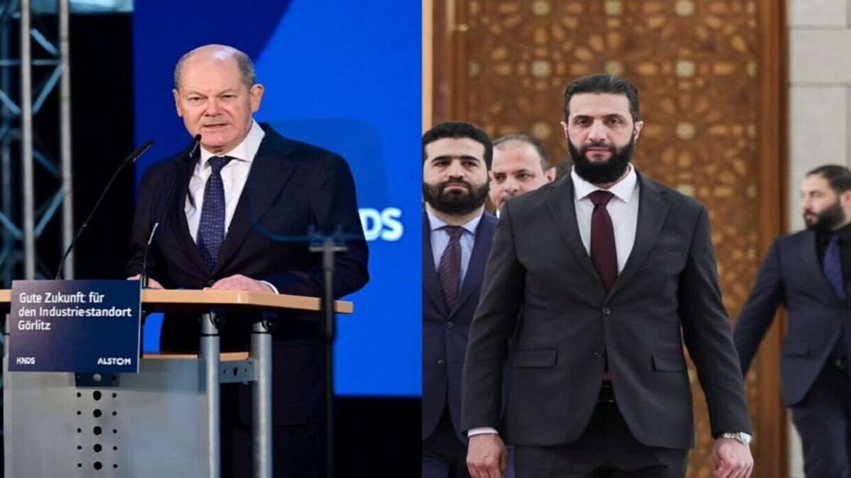 شولتز به شریعت بر لزوم لغو فوری تحریم‌ها علیه سوریه تاکید می‌کند